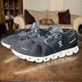 On Cloud 5 Running Shoes Men's 12.5 Black White Road Running Athletic Sneakers