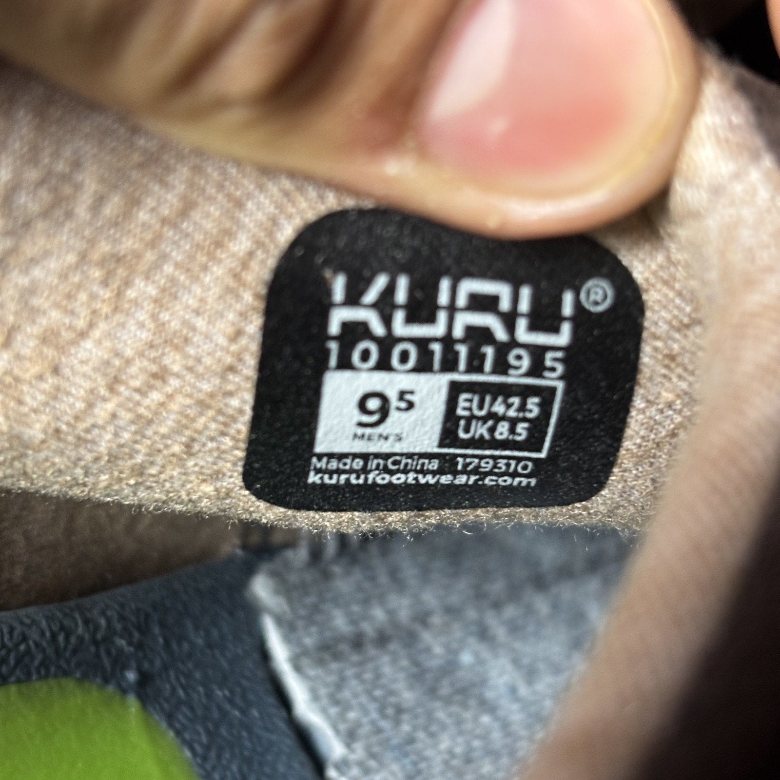 Kuru Draft Slippers Men's Size 9.5 Brown Grey Knit Comfort Walking Mule Slip-ON