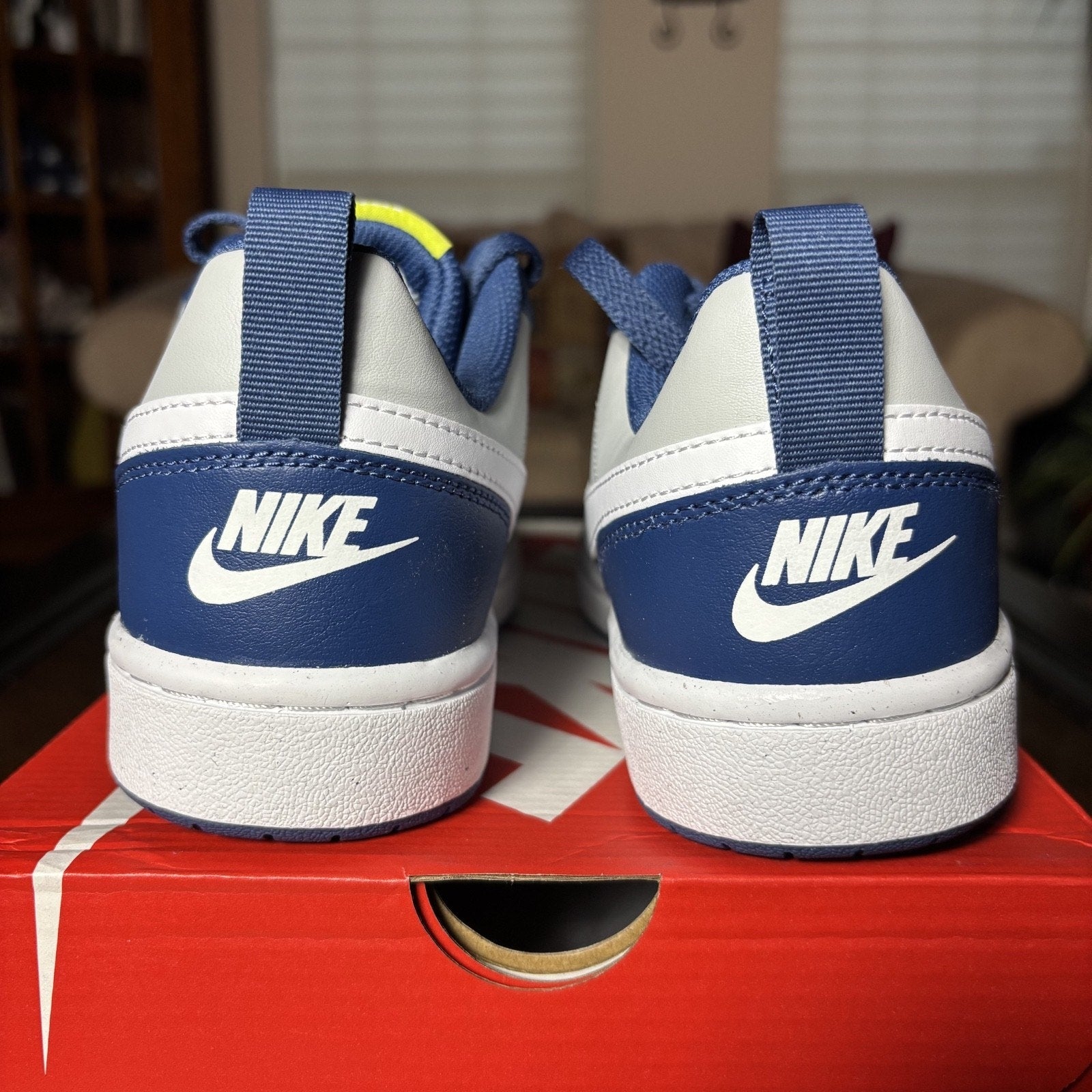 Nike Court Borough Low 2 Blue Grey Lifestyle Casual Shoes Sneakers Boys Sizes