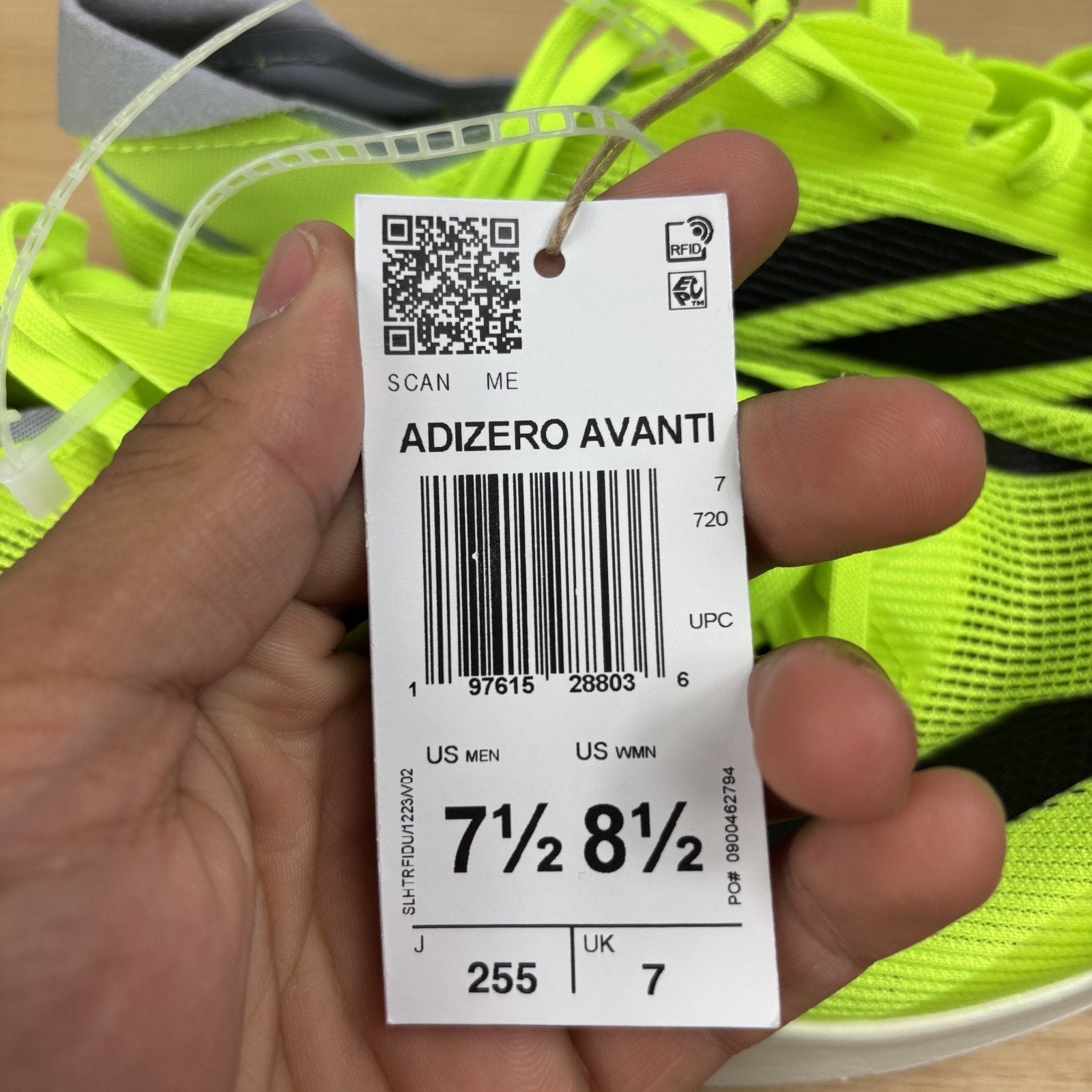 Adidas Adizero Avanti Track & Field Spikes Men's Size 7.5 Lucid Lemon Shoes NEW
