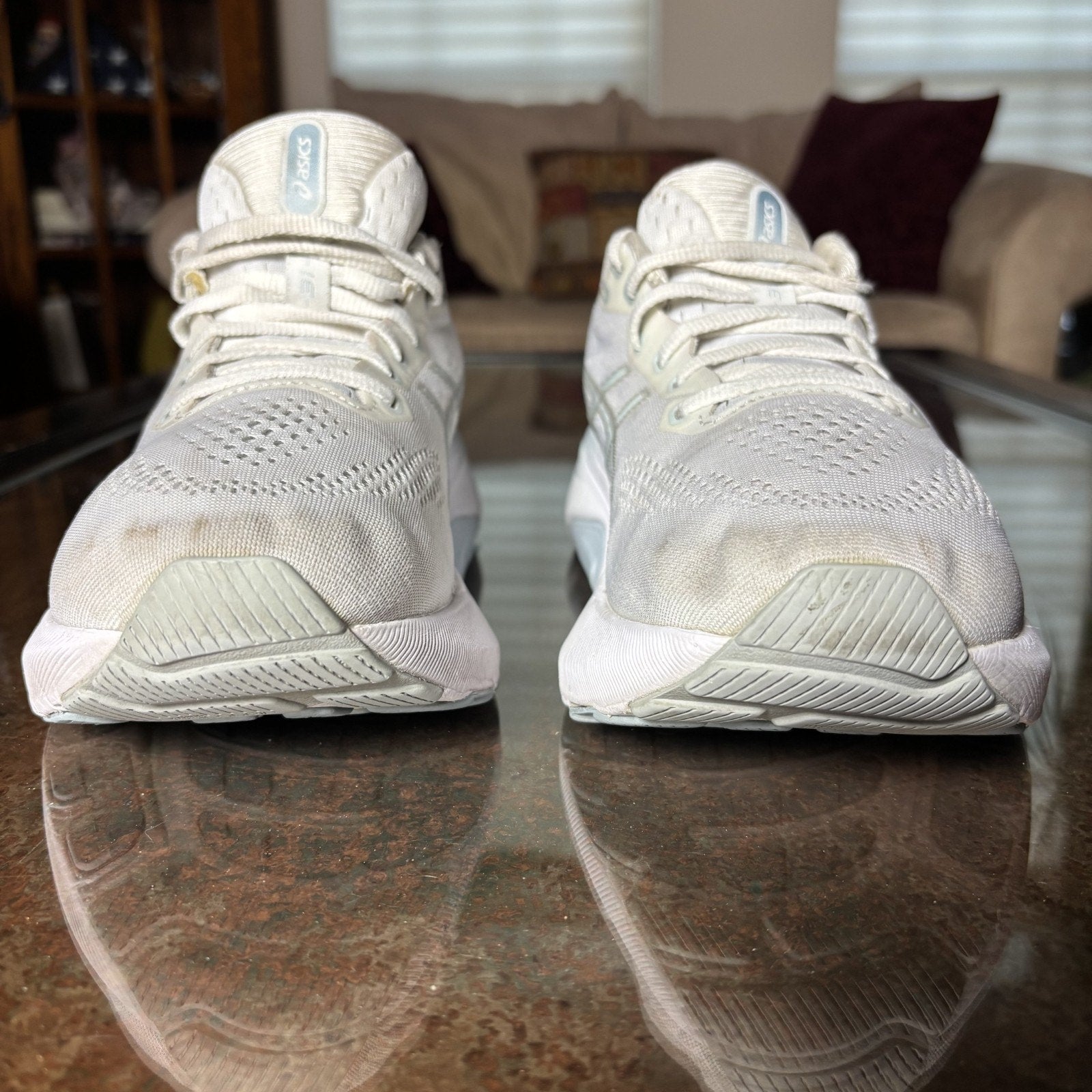 Asics Gel-Kayano 31 Shoes Women's 9.5 White Road Running Athletic Gym Sneakers