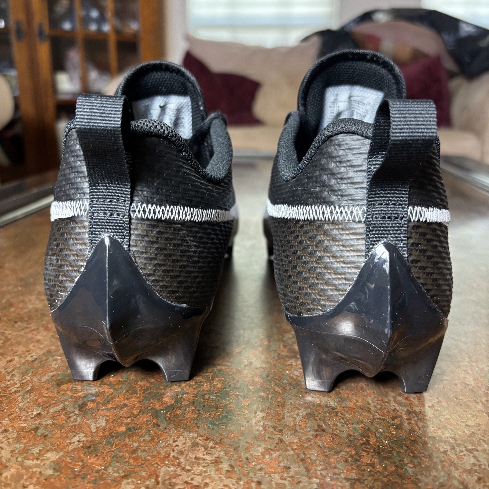 Nike Vapor Edge Speed 360 2 Football Cleats Mens Size 14 Black Grey White NEW