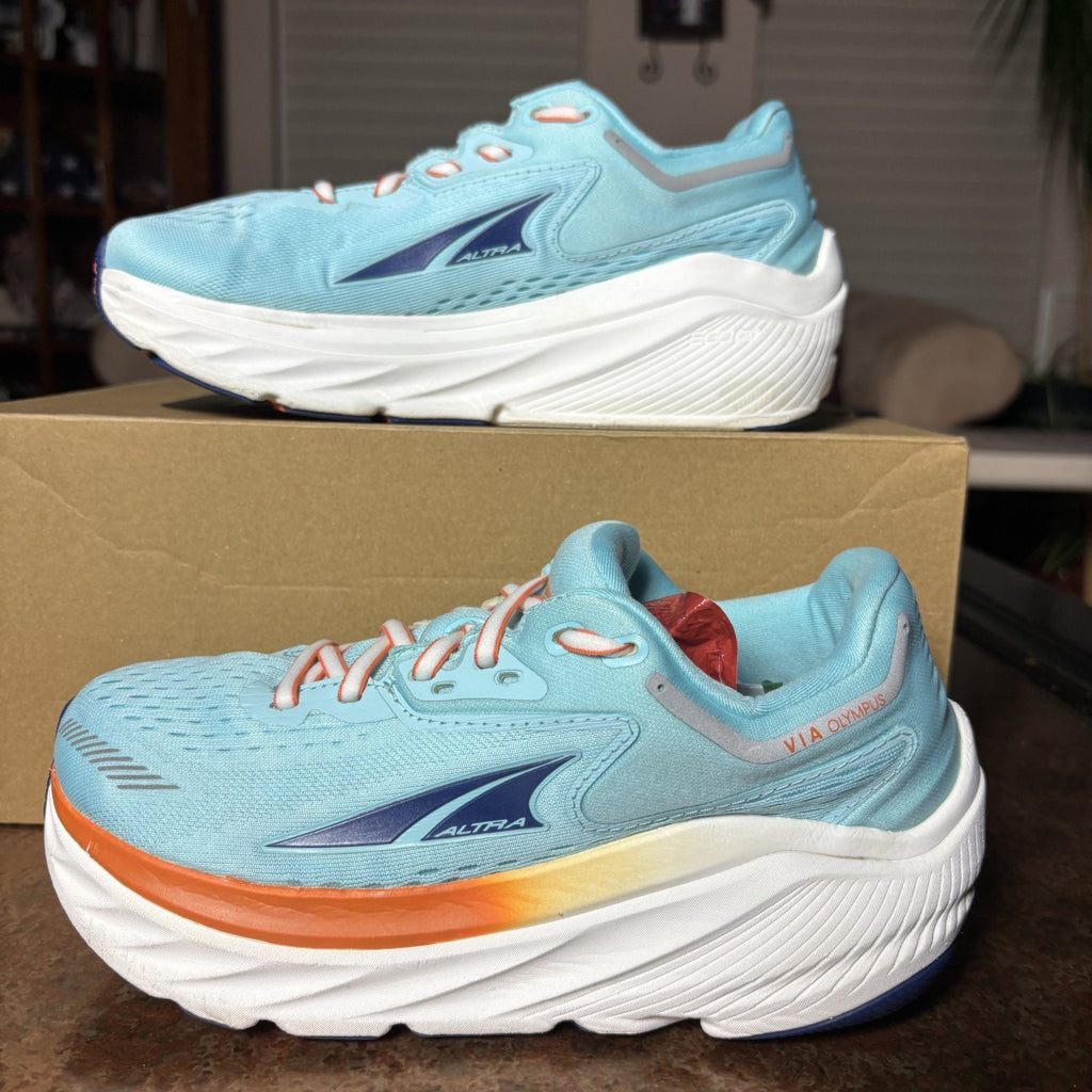 Altra Via Olympus Women's 6.5 Blue Road Running Athletic Comfort Shoes Sneakers