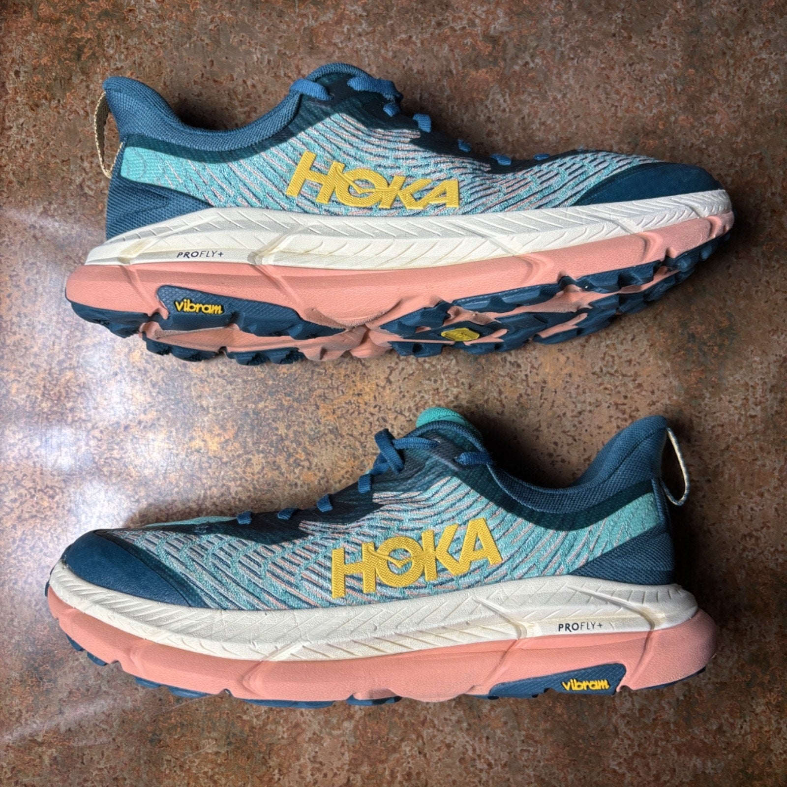 Hoka One One Mafate Speed Shoes Womens Sz 11 B Multicolor Trail Running Sneakers