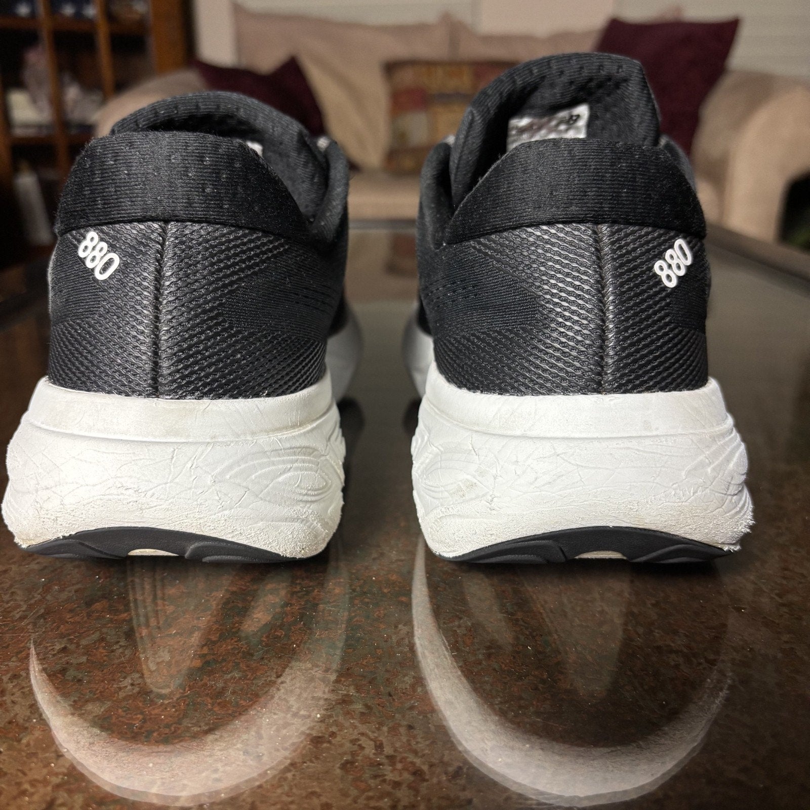 New Balance Fresh Foam X 880v15 Shoes Men's 10 Black White Road Running Athletic