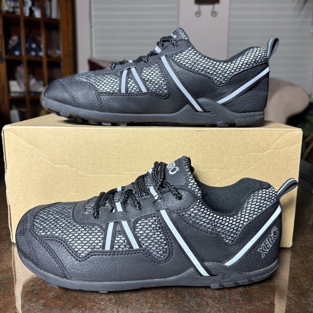 Xero Shoes TerraFlex Women's 9 Black Grey Barefoot Minimalist Trail Gym Athletic
