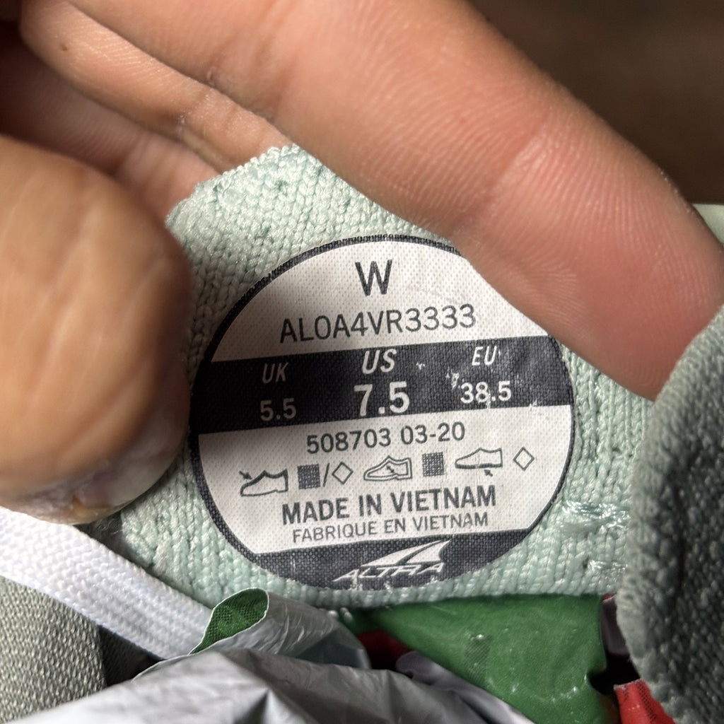 Altra Escalante 2.5 Shoes Women's 7.5 Green Running Athletic Zero Drop Sneakers