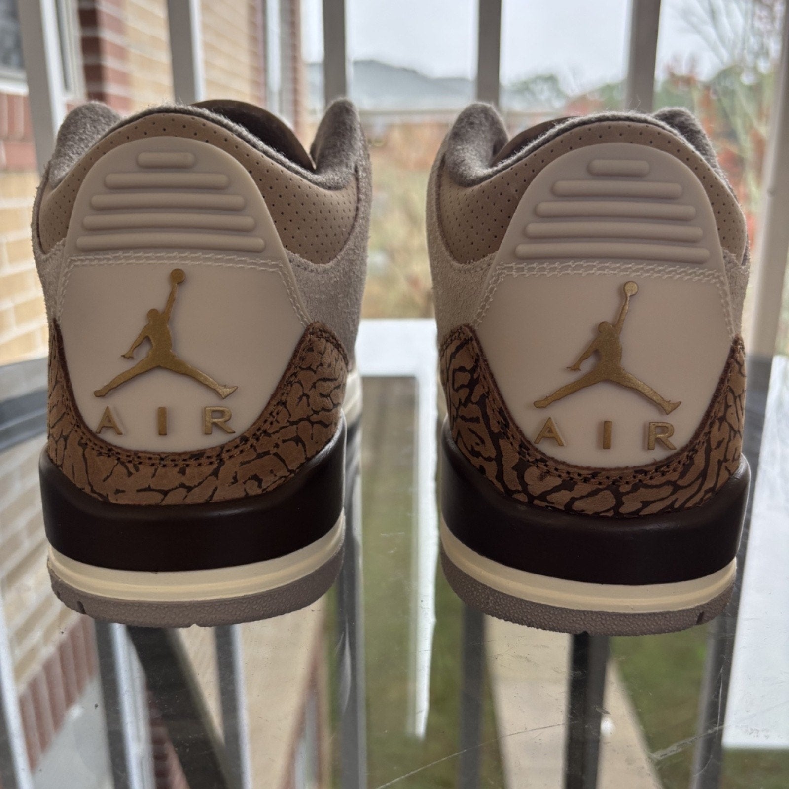 Nike Air Jordan 3 Retro Palomino Shoes Mens Size 8 Brown Casual Sneakers B Grade