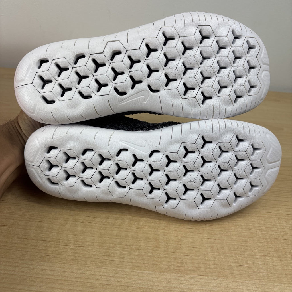 Nike Free RN Flyknit 2018 Shoes White Black Oreo Running Athletic Women's Sizes