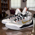 Nike Kobe 9 Elite GS Fundamentals Boys 7Y White Gold Basketball Shoes Sneakers