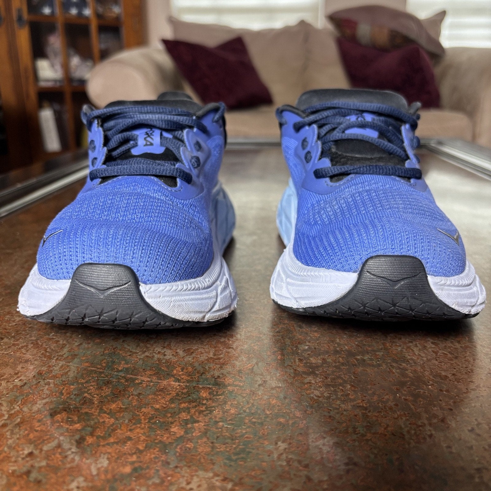 Hoka One One Arahi 7 Women's Size 9.5 Blue White Athletic Running Shoes Sneakers