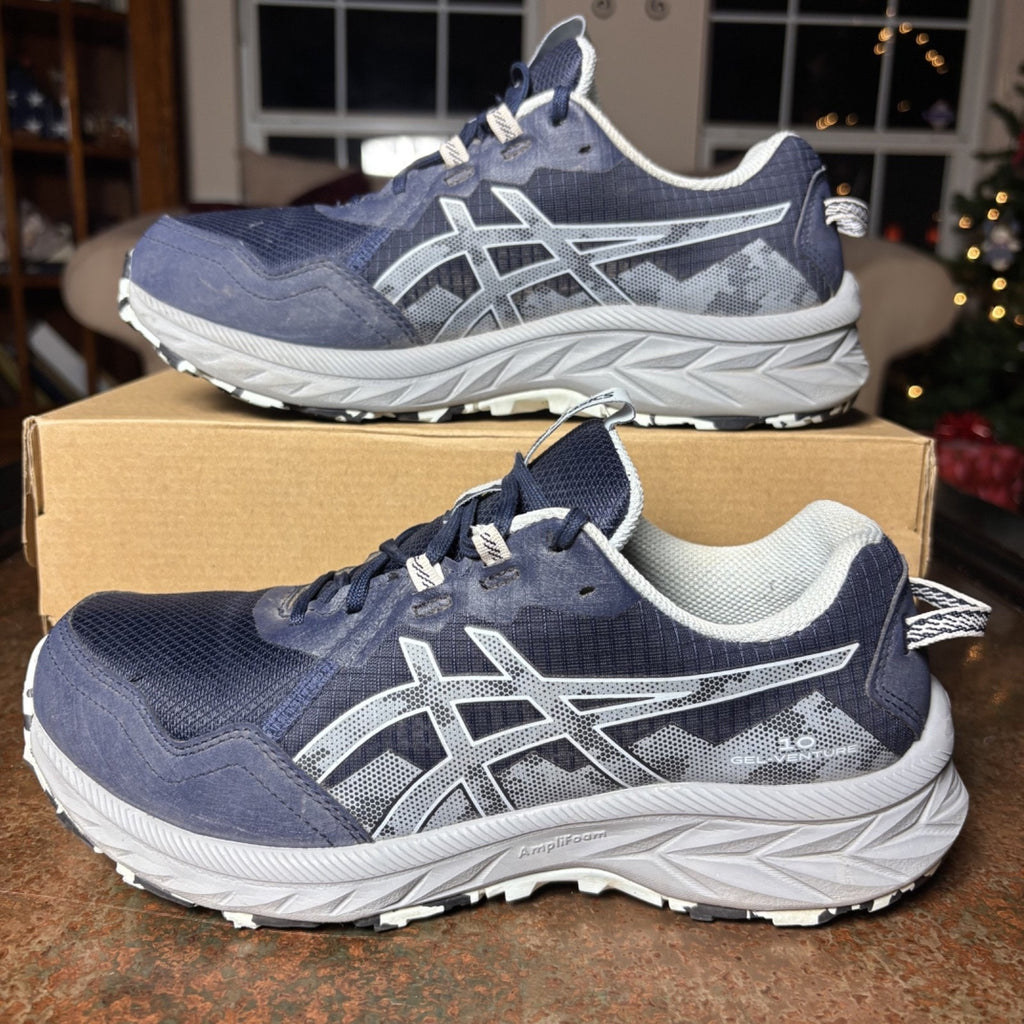 Asics GEL-Venture 10 Shoes Women's Size 9 Wide Navy Blue Trail Running Sneakers