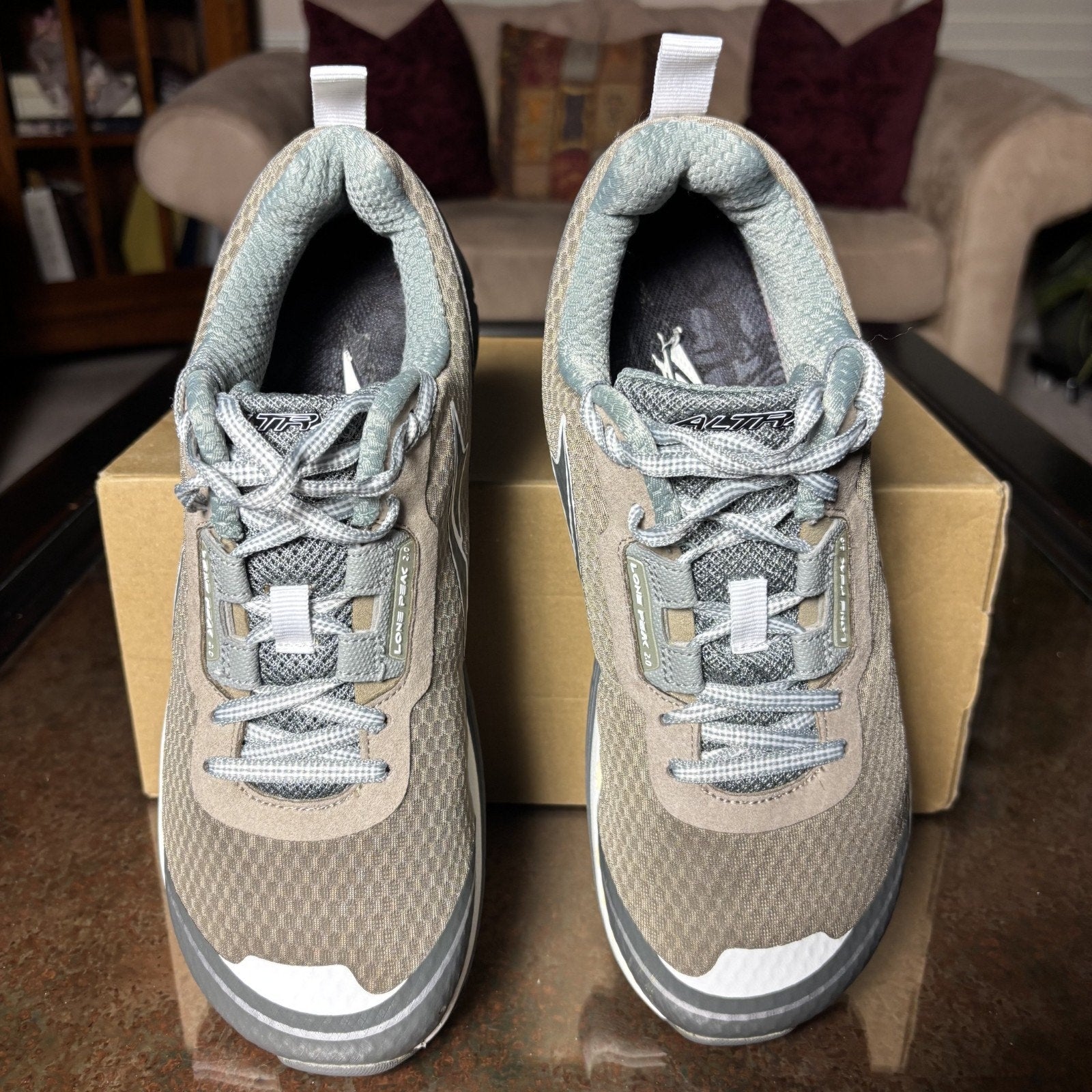 Altra Lone Peak 2.0 Shoes Women's Size 10 Grey Trail Running Athletic Zero Drop