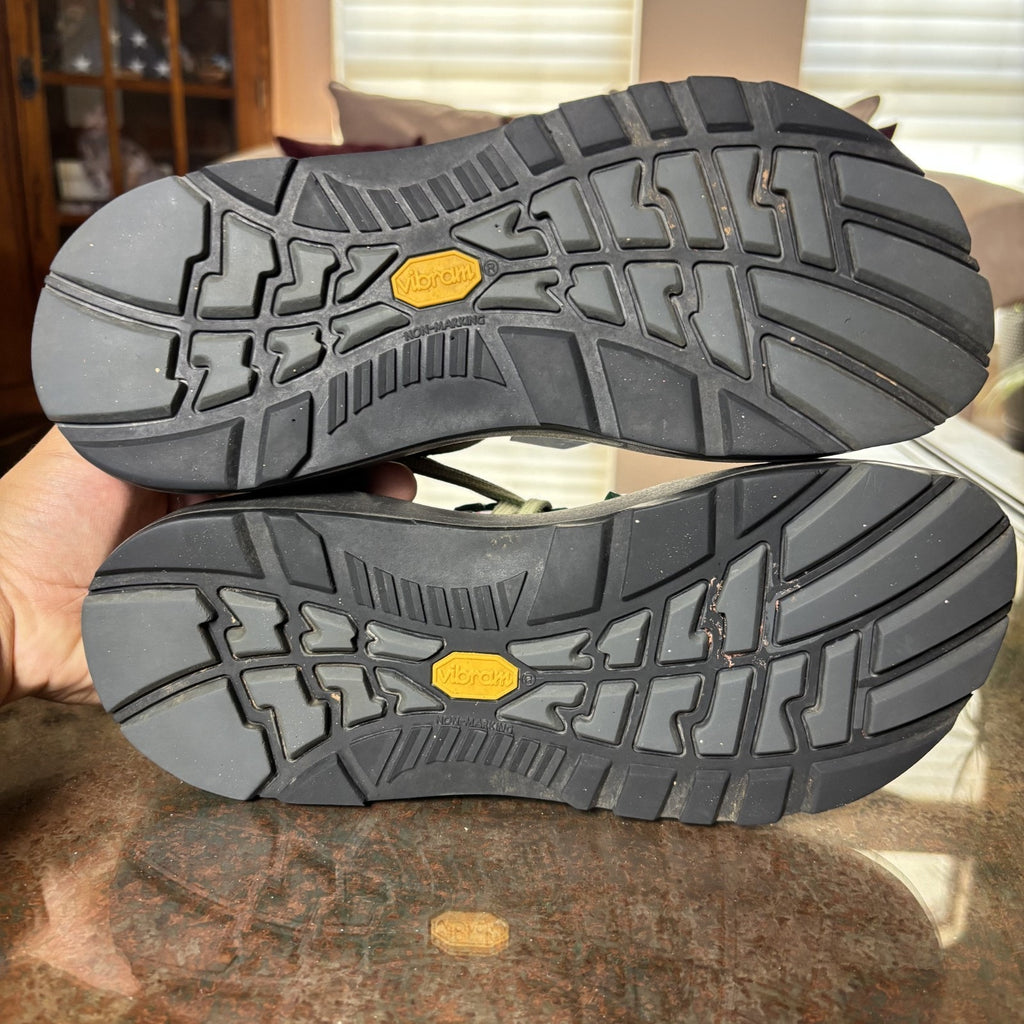 Chaco ZX2 Sandals Womens Size 11 Green Black Strappy Hiking Outdoor Double Strap