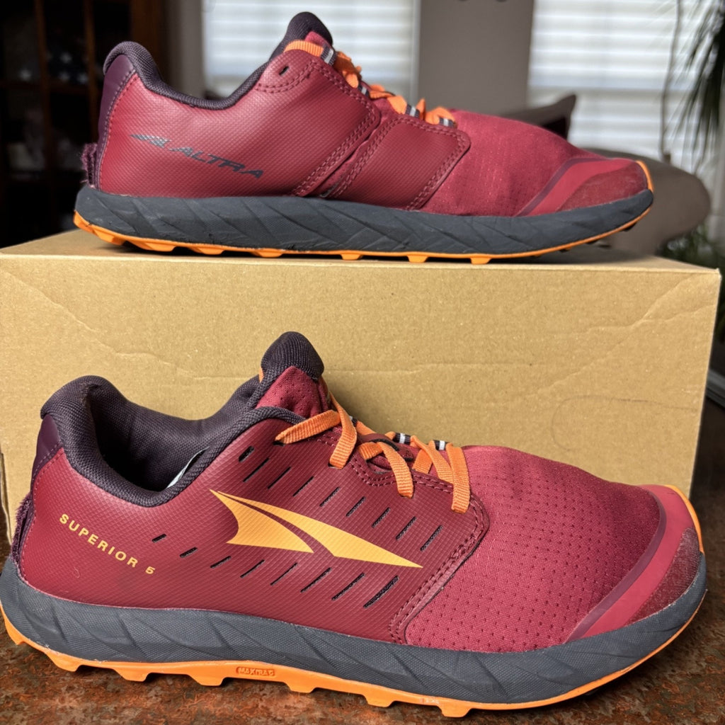 Altra Superior 5 Shoes Women's Size 9 Red Trail Running Gym Sneakers AL0A5483666