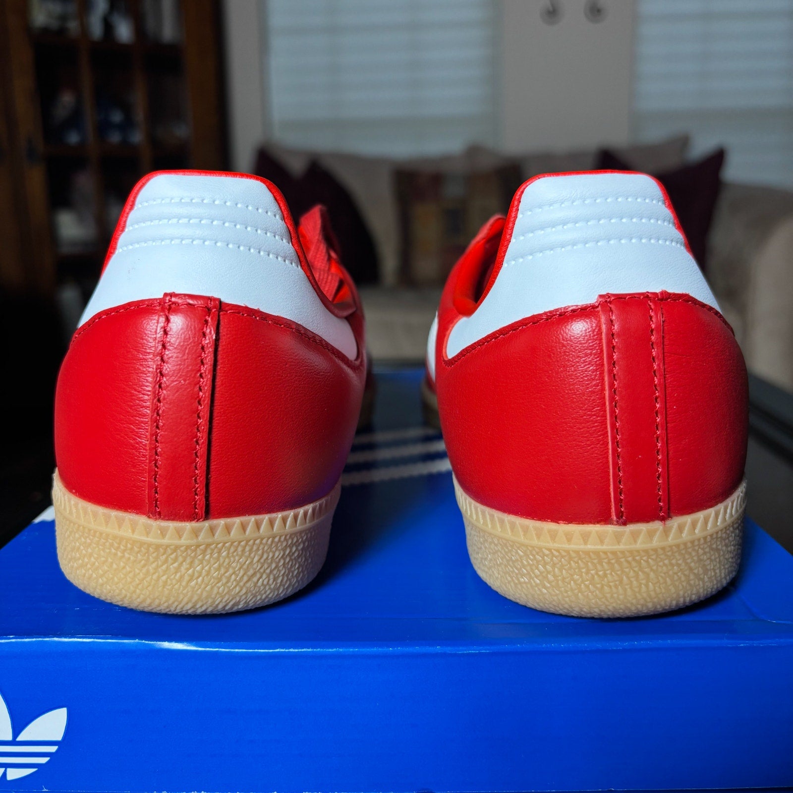 Adidas Originals Samba Red White Gum Lifestyle Casual Shoes Sneakers Mens Sizes