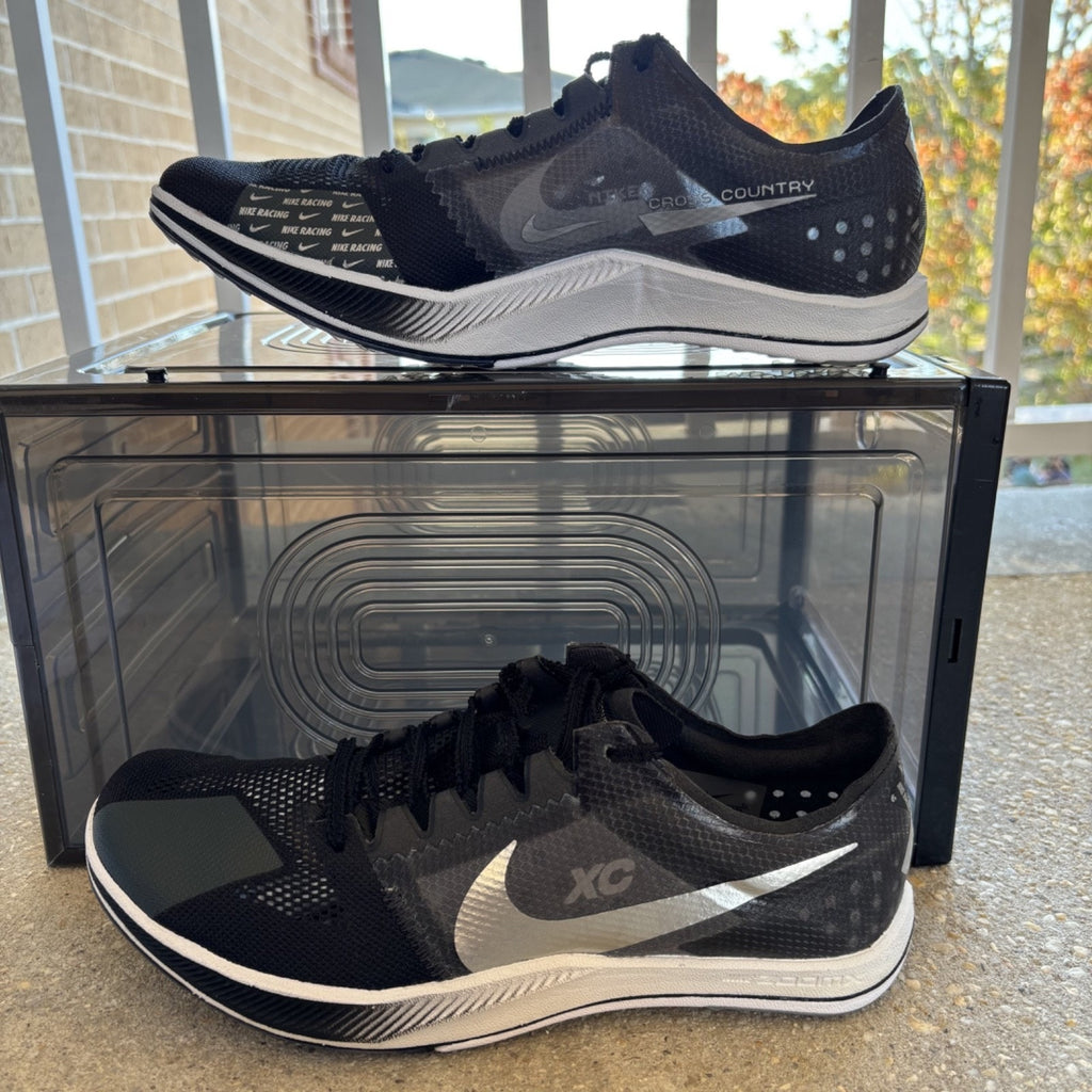 Nike ZoomX Dragonfly XC Cross Country Spikes Mens 8 Black Silver Track & Field