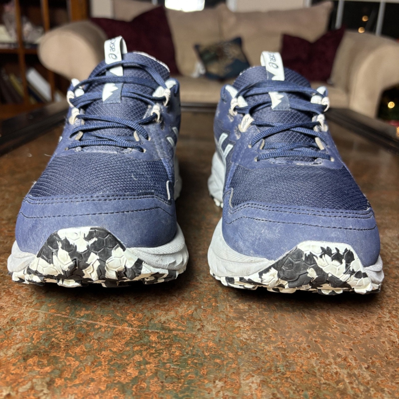 Asics GEL-Venture 10 Shoes Women's Size 9 Wide Navy Blue Trail Running Sneakers