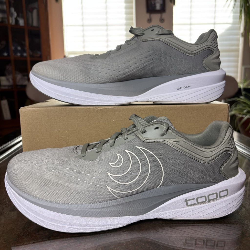 Topo Athletic Phantom 4 Shoes Men's 13 Gray Road Running Athletic Gym Sneakers