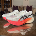 ASICS Metaspeed Edge Paris Women's Sz 8 White Orange Carbon Plated Running Shoes