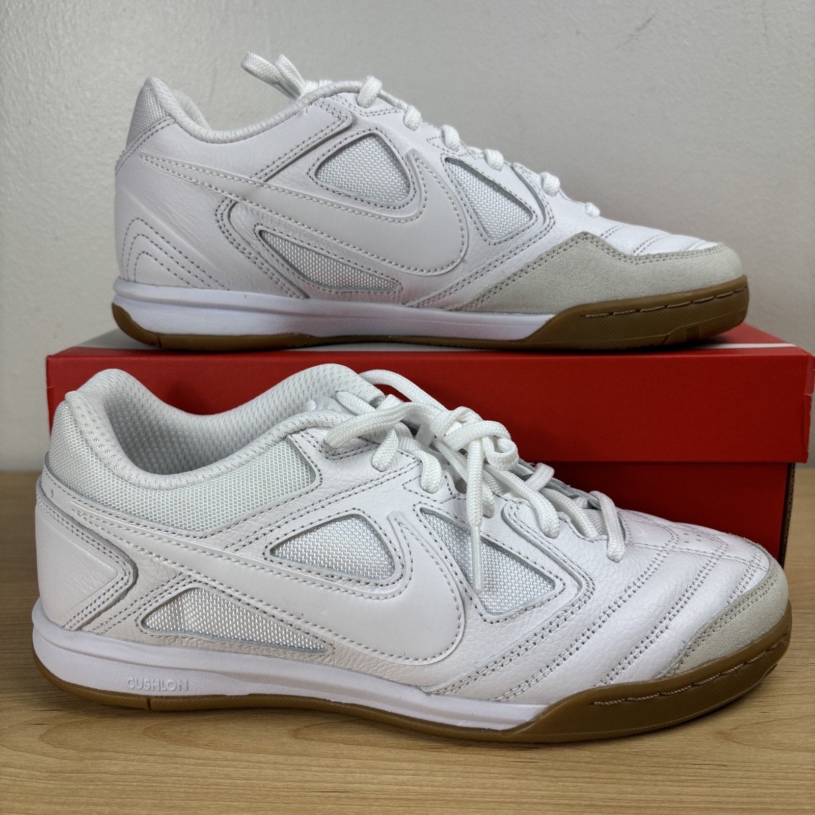 Nike Gato White Gum Lifestyle Casual Athletic Soccer Sneakers Shoes Mens Sizes