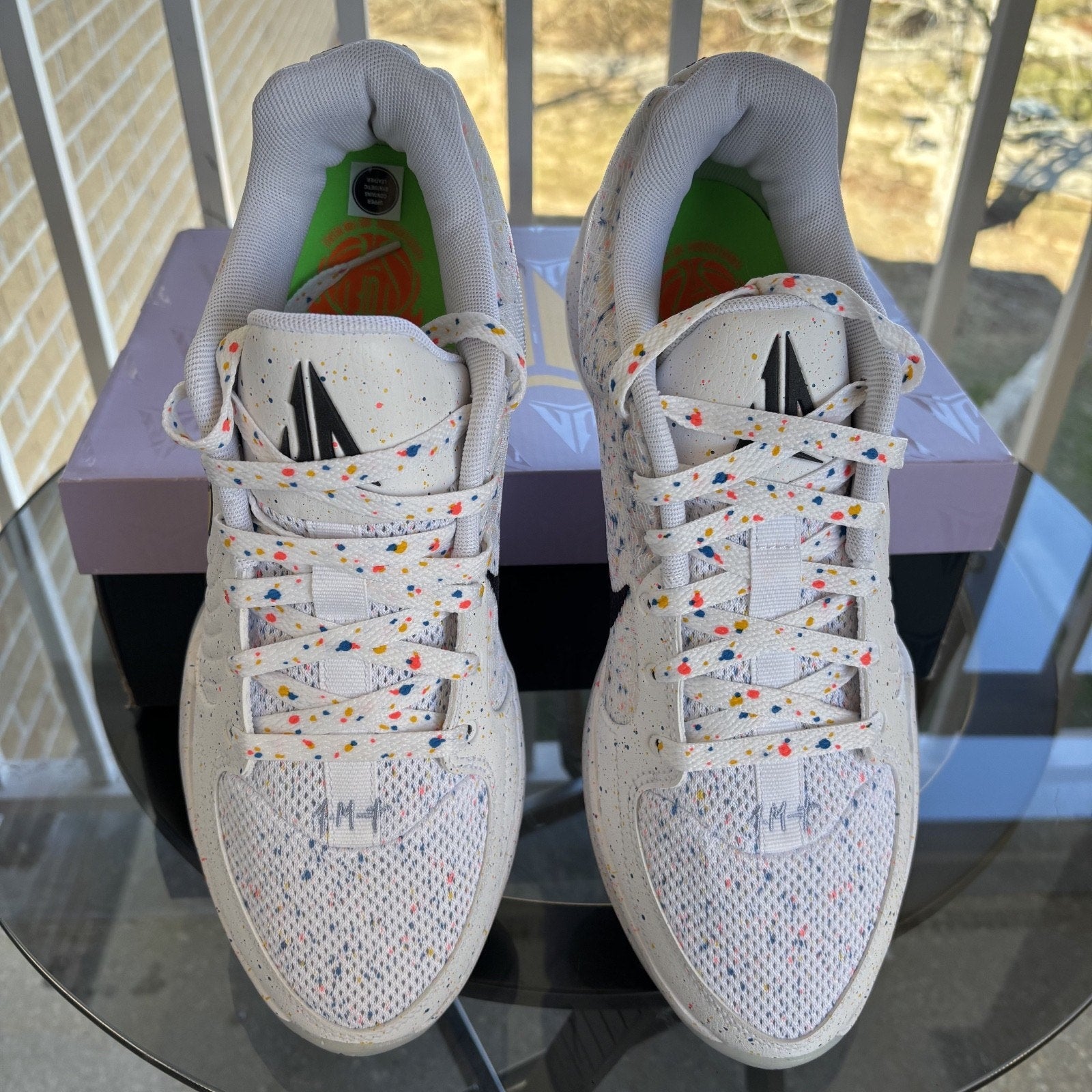 Nike Ja 2 Ja-Breaker White Paint Splatter Basketball Shoes IF1606-100 Mens Sizes