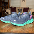 Hoka One One Clifton 8 Road Running Shoes Women's Size 10 Blue Athletic Sneakers