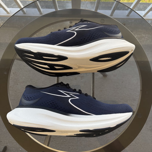 361 ° Degrees Eleos Shoes Mens Sz 9.5 Blue White Road Running Athletic Cushioned