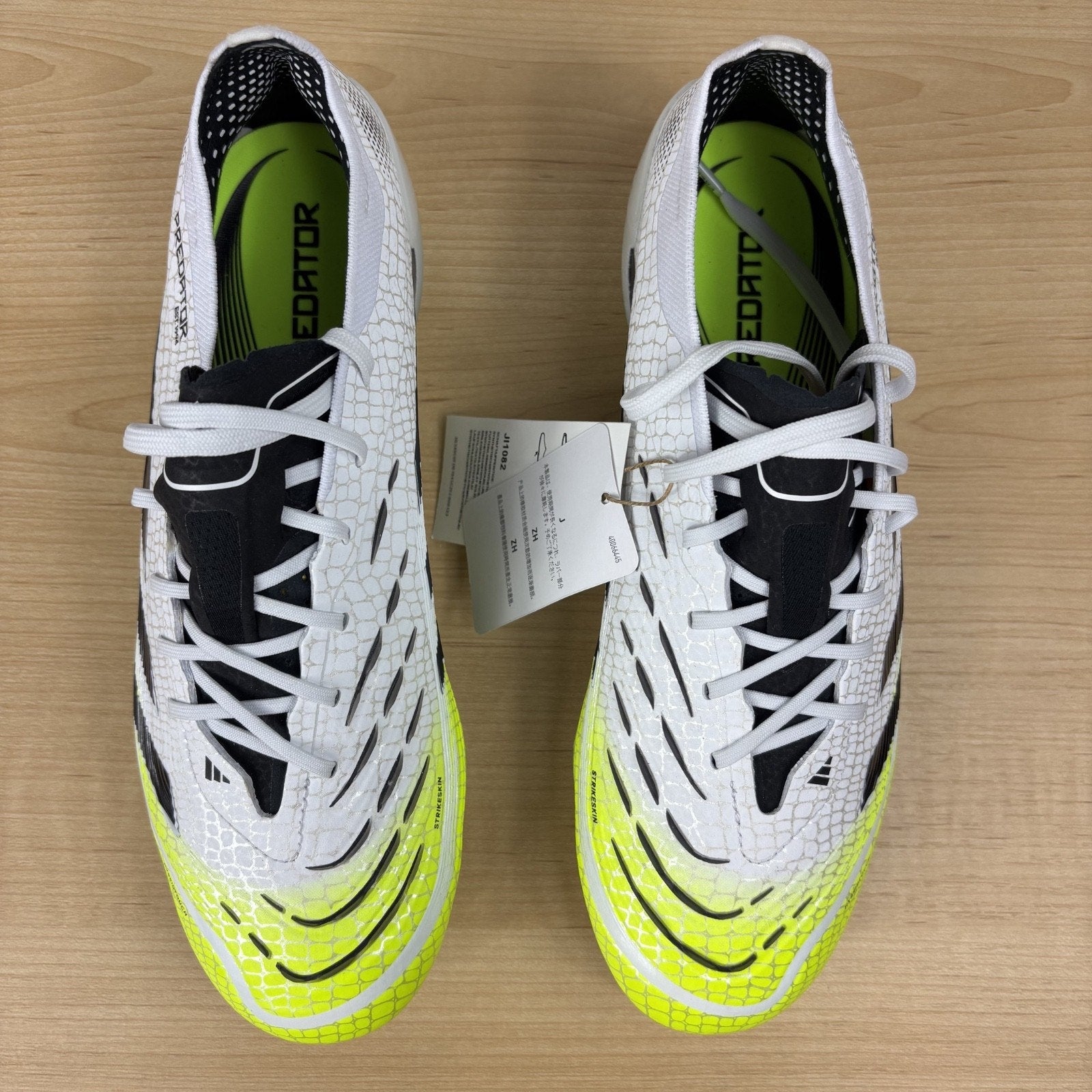 Adidas Predator Elite FG Firm Ground Soccer Cleats Mens Size 7 White Black Lime