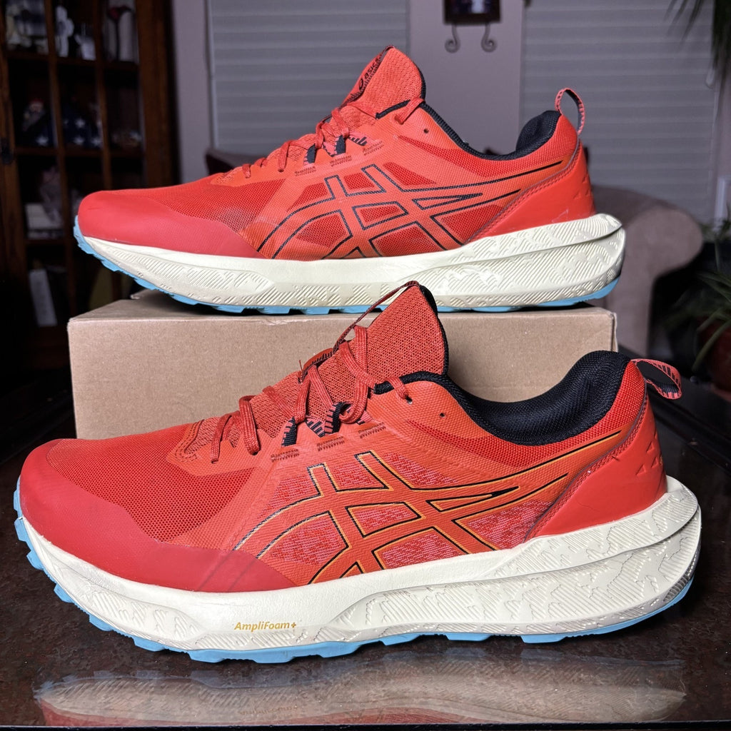 Asics Gel Sonoma 8 Shoes Men's 15 Orange Trail Running Hiking Athletic Sneakers