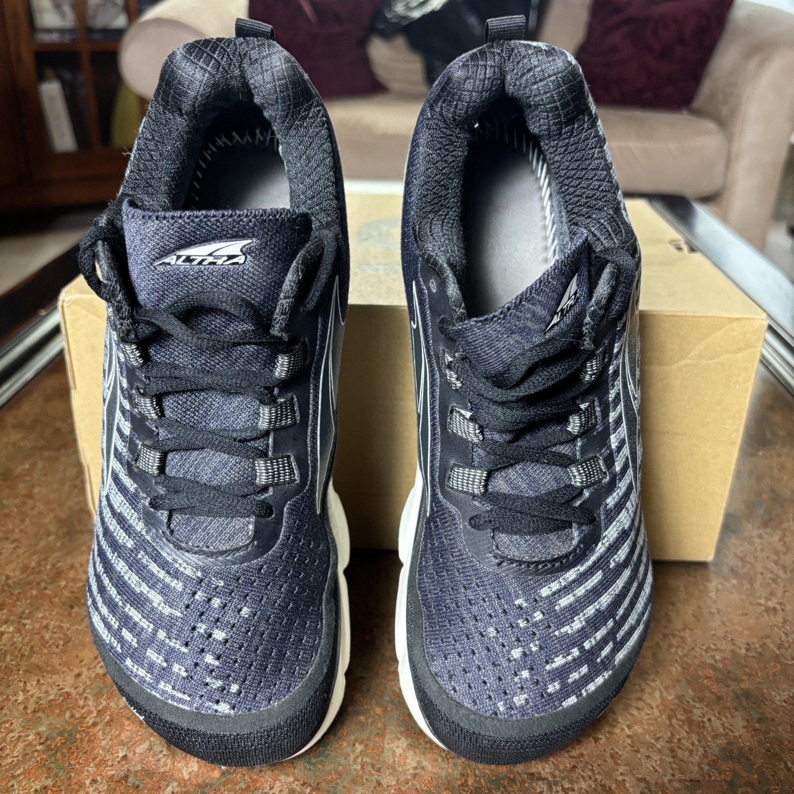 Altra Torin Knit 3.5 Shoes Women's Size 9 Black Grey Athletic Running Zero Drop