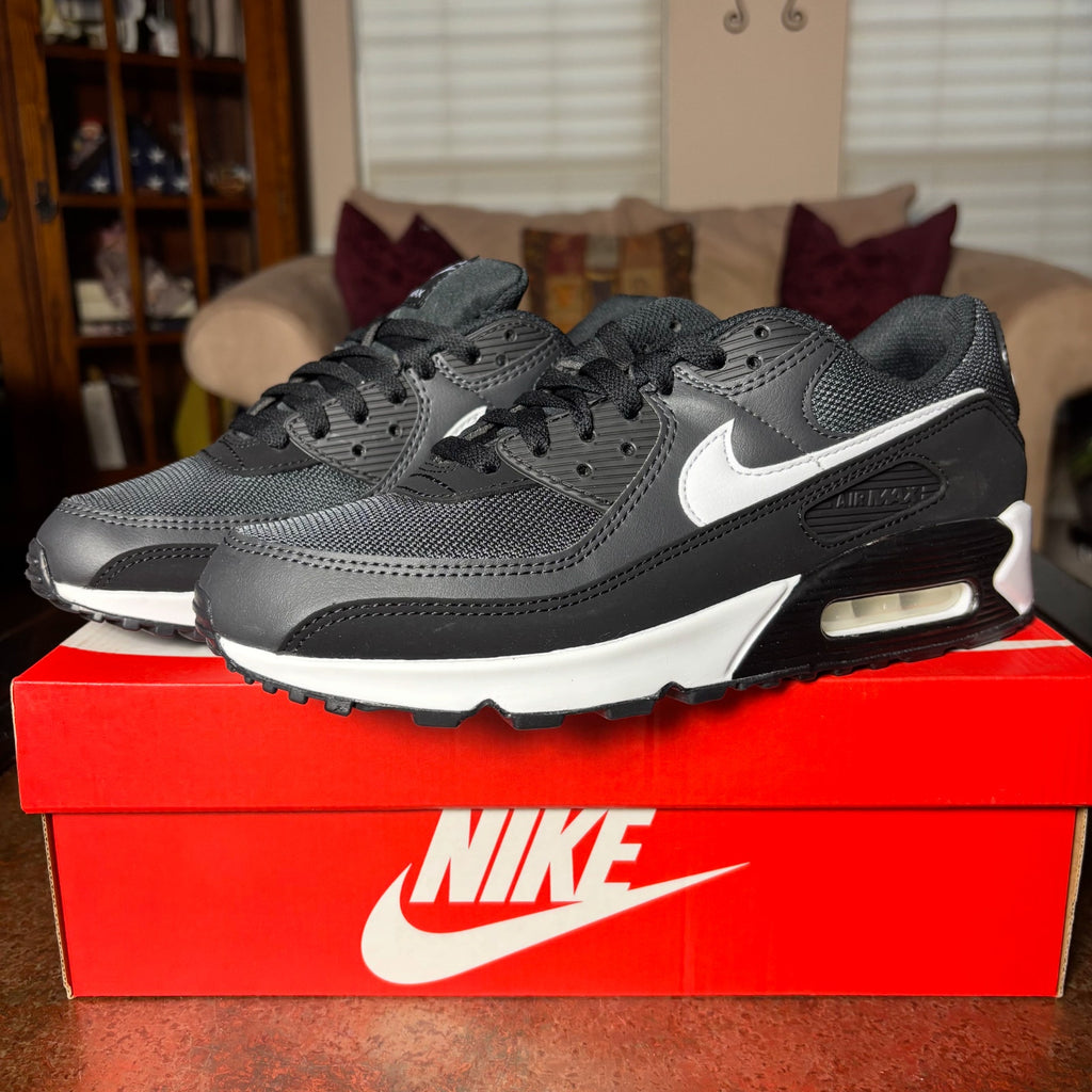 Nike Air Max 90 Black Grey White Lifestyle Casual Shoes Sneakers Mens Sizes NEW
