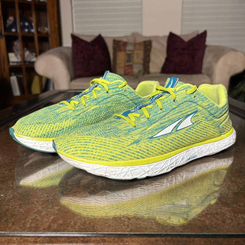 Altra Escalante 2.0 Shoes Mens Size 10.5 Yellow Road Running Athletic Zero Drop