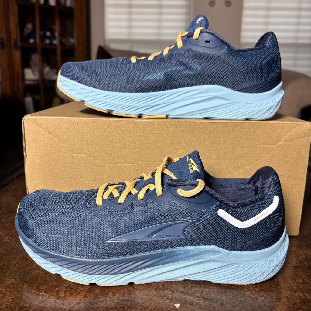 Altra Rivera 3 Shoes Womens Size 8.5 Blue Trail Running Athletic Outdoor Sneaker