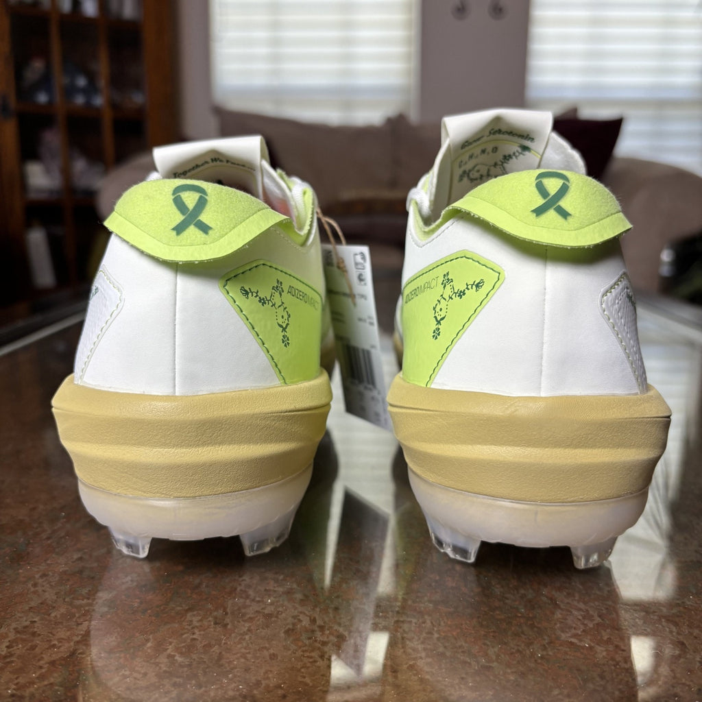 Adidas Adizero Impact TPU Baseball Cleats Men’s Size 11 White Green JQ8232 NEW