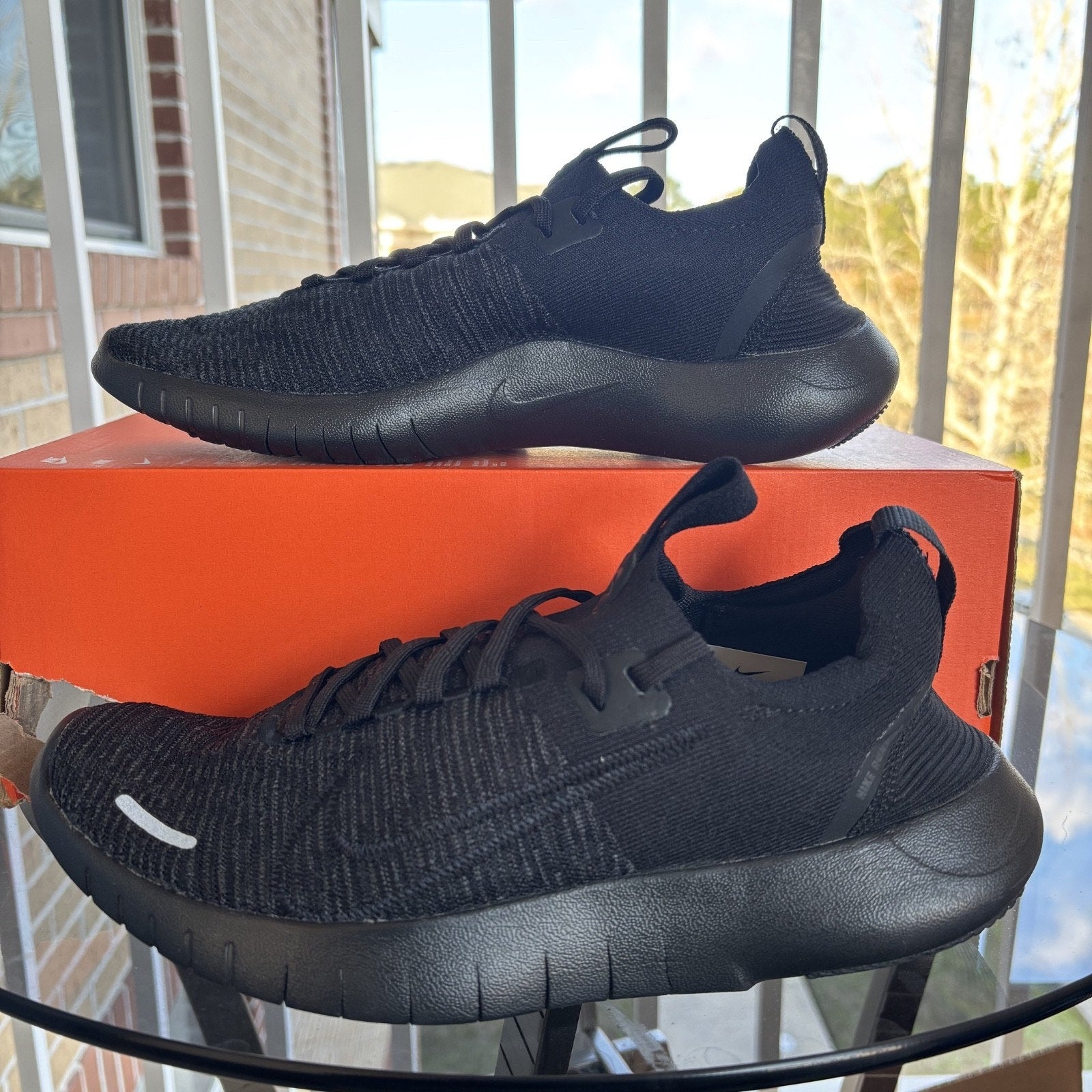 Nike Free RN FK Next Nature Shoes Athletic Gym Triple Black FB1276-001 Mens Size