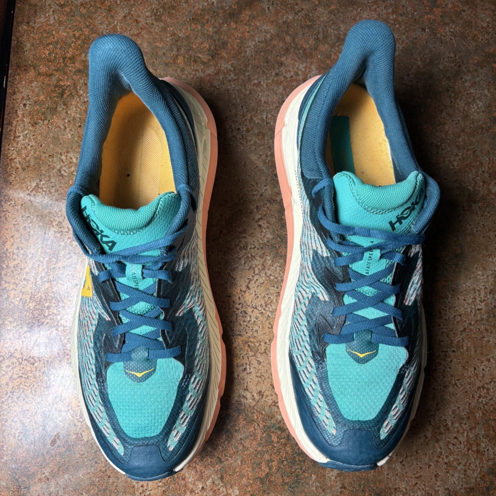 Hoka One One Mafate Speed Shoes Womens Sz 11 B Multicolor Trail Running Sneakers