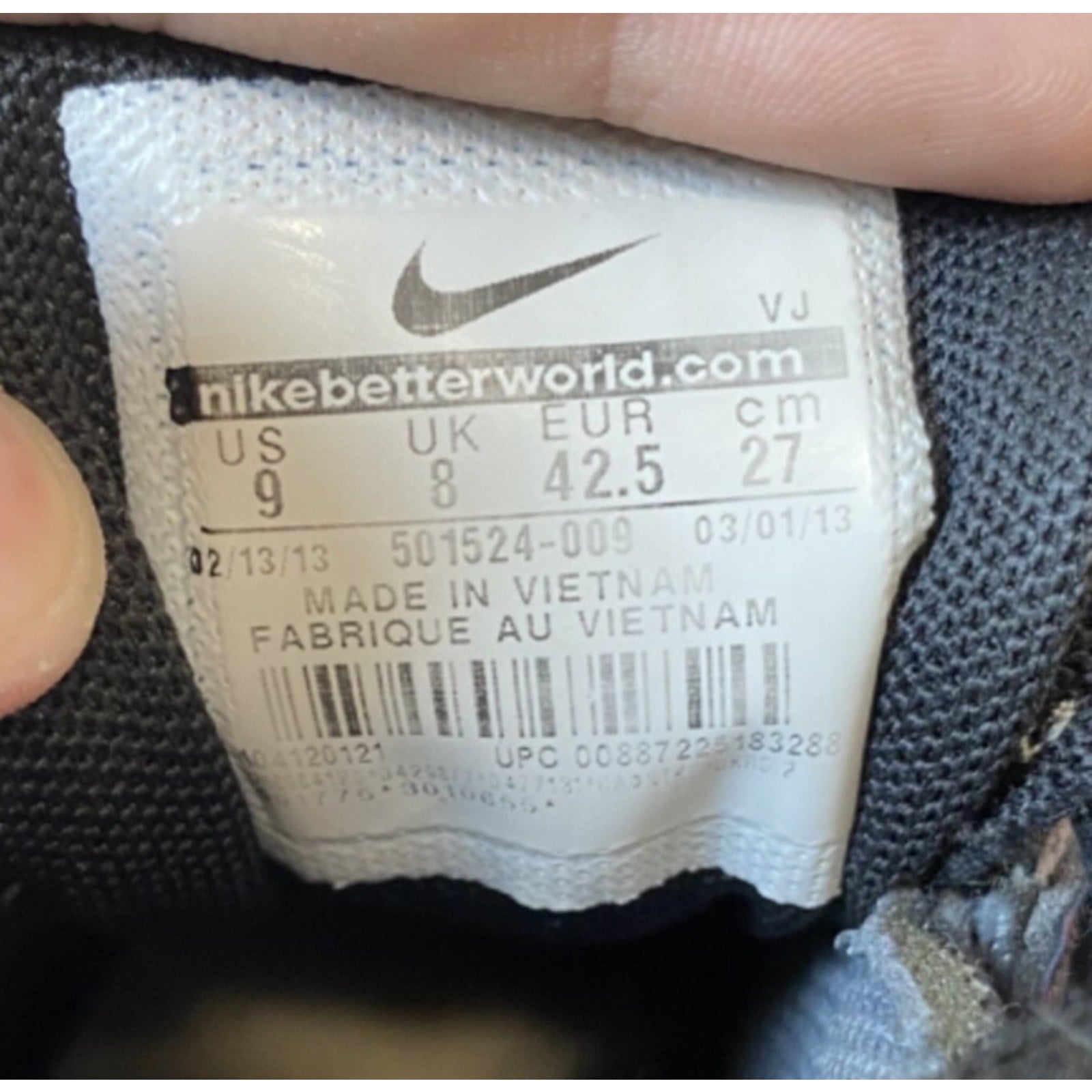 Nike Shox NZ Shoes Mens Size 9 Grey Black Blue Athletic Sneakers 501524-009 VNTG