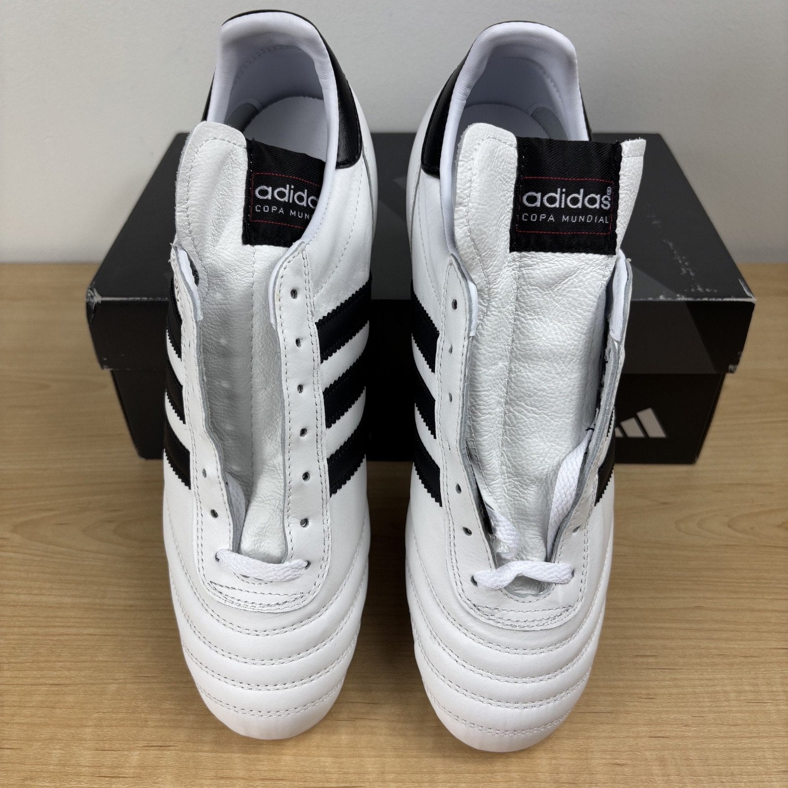 Adidas Copa Mundial FG Soccer Cleats Men's Size 8.5 Classic White Black Leather