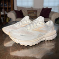 Brooks Adrenaline GTS 23 Shoes Womens Size 7 Beige Road Running Athletic Sneaker