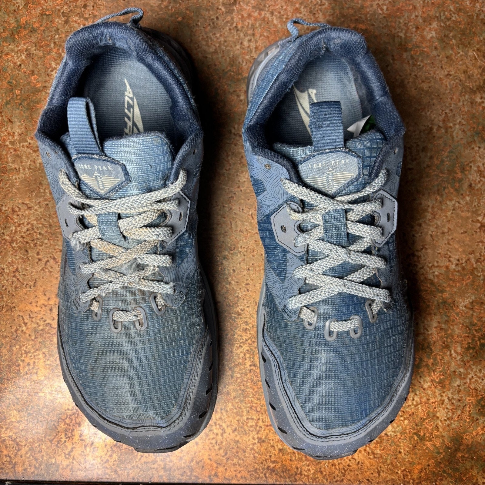 Altra Women Lone Peak 6 Shoes Womens 9.5 Wide Blue Trail Hiking Running Sneakers