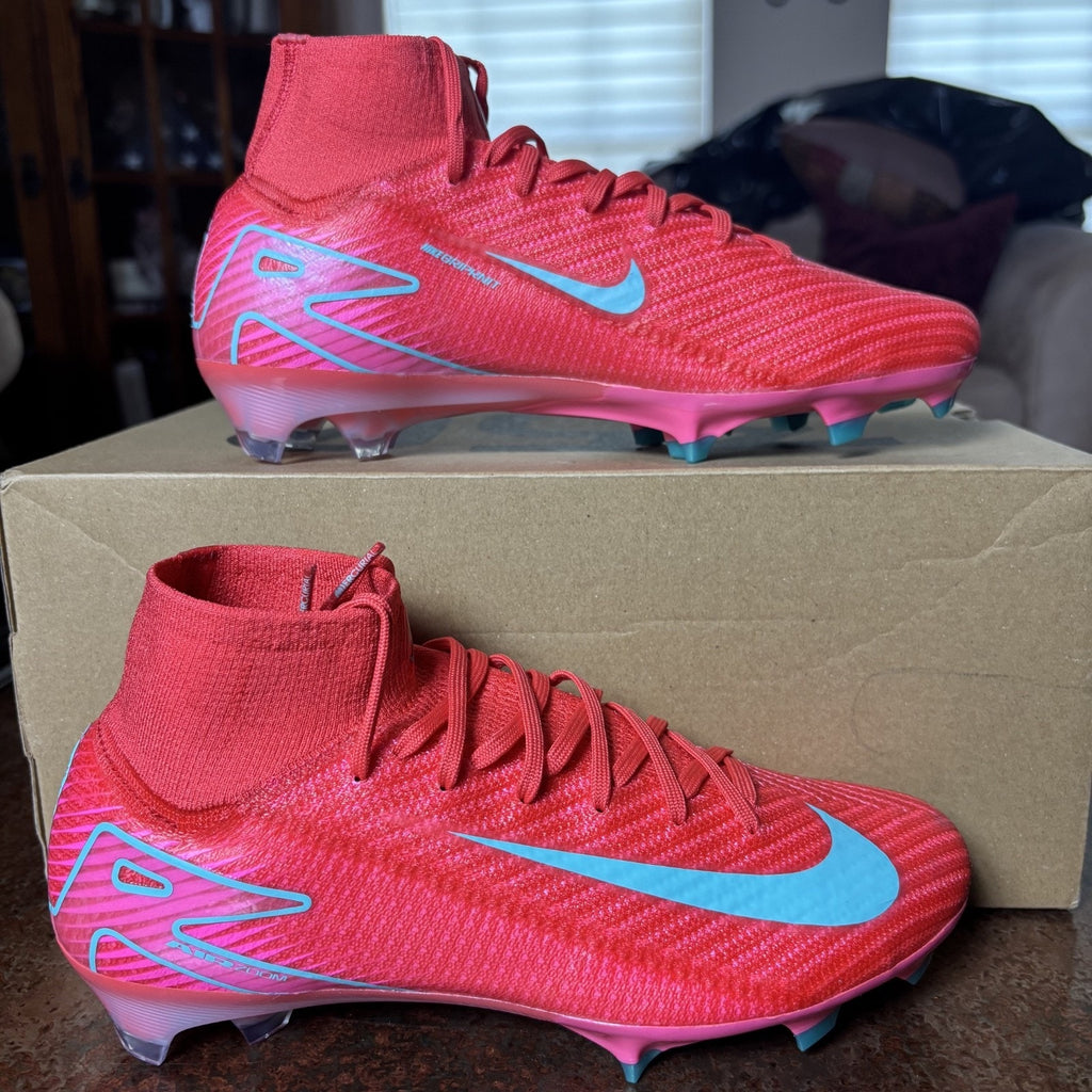 Nike Zoom Mercurial Superfly 10 Elite FG Soccer Cleats Women's Size 7 Red Pink