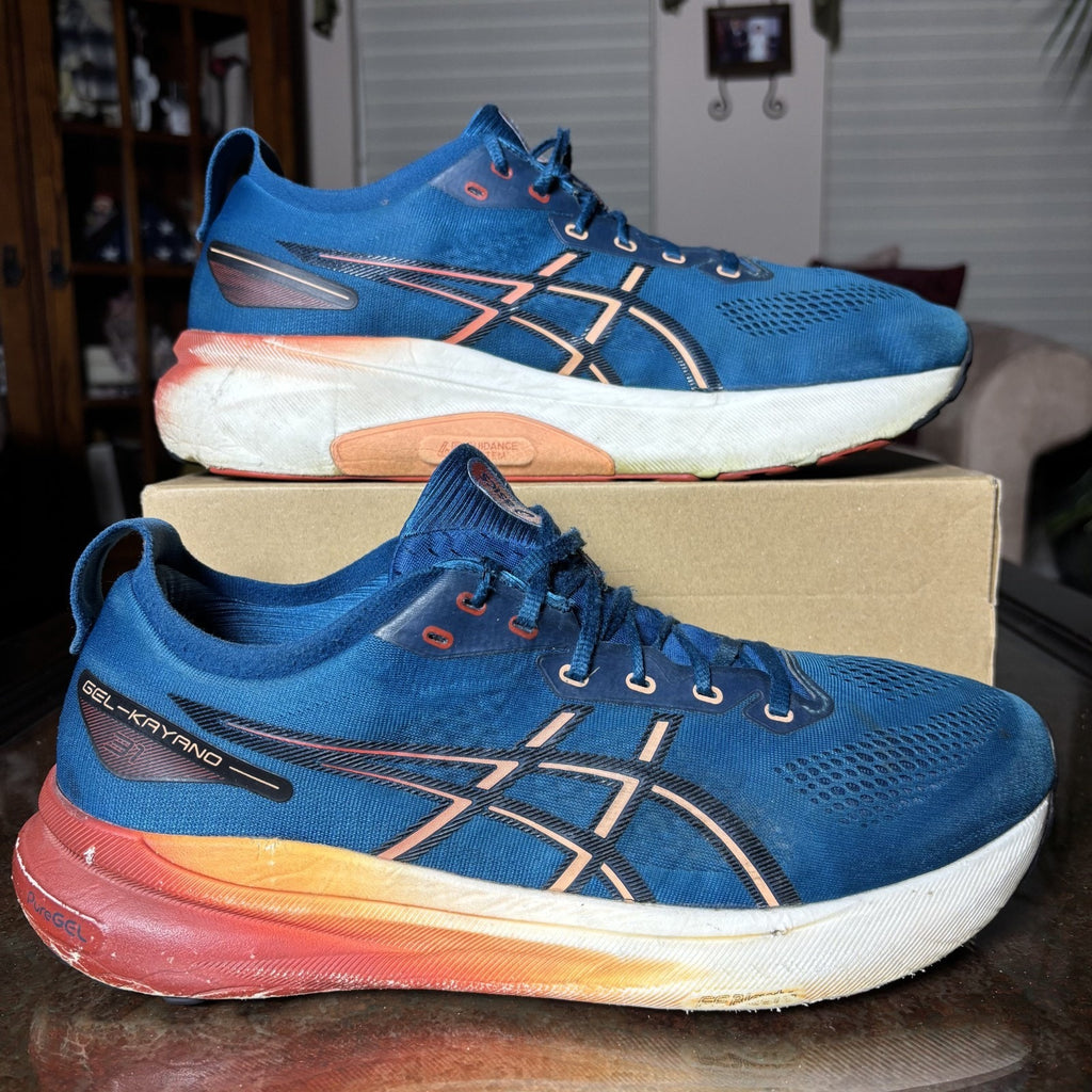 Asics Gel Kayano 31 Shoes Men's 13 Blue Road Running Athletic Comfort Sneakers
