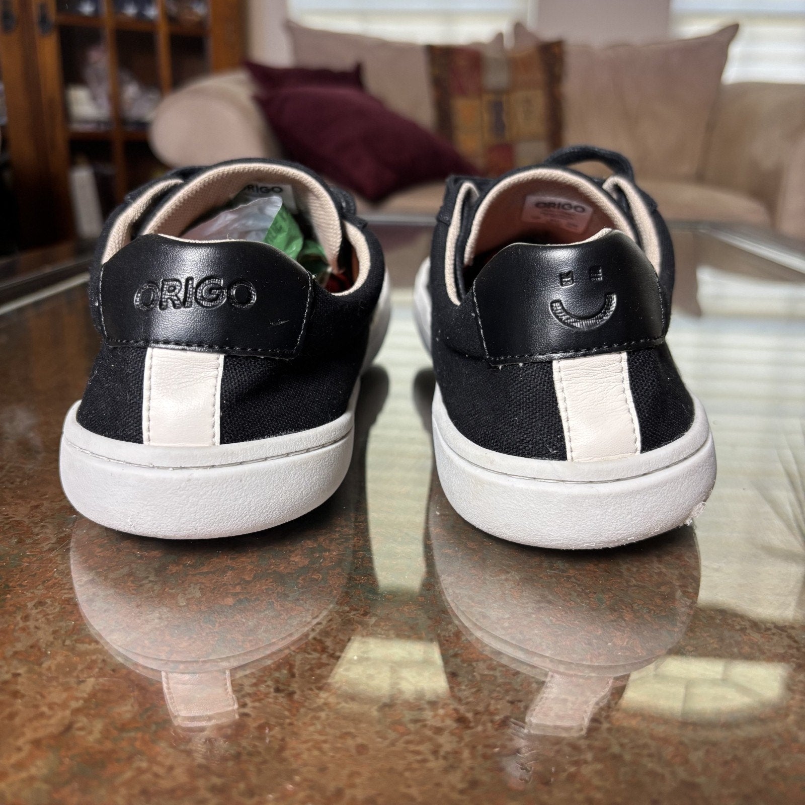 Origo Barefoot Everyday Black Canvas Shoes Mens 10 Minimalist Lifestyle Sneakers