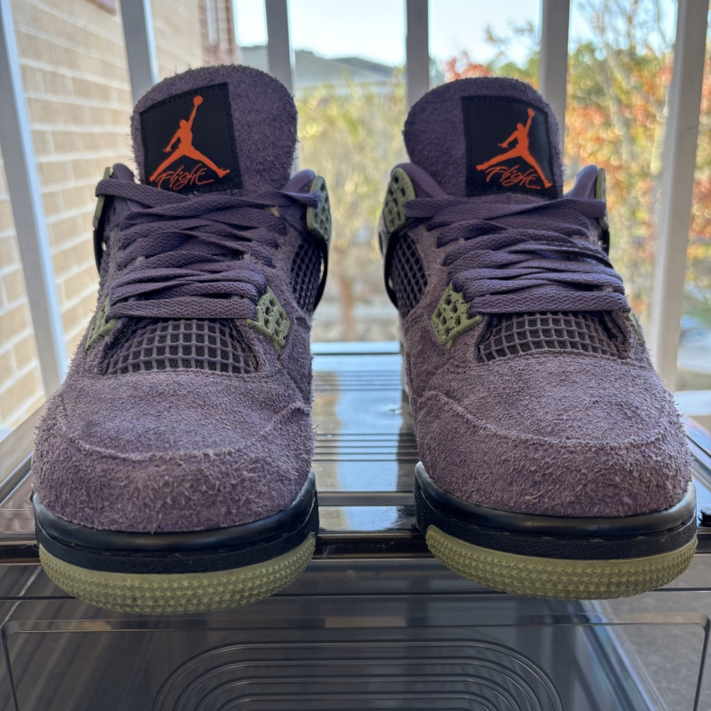 Nike Air Jordan 4 Retro Canyon Purple Shoes Women's 8 Casual Sneakers AQ9129-500