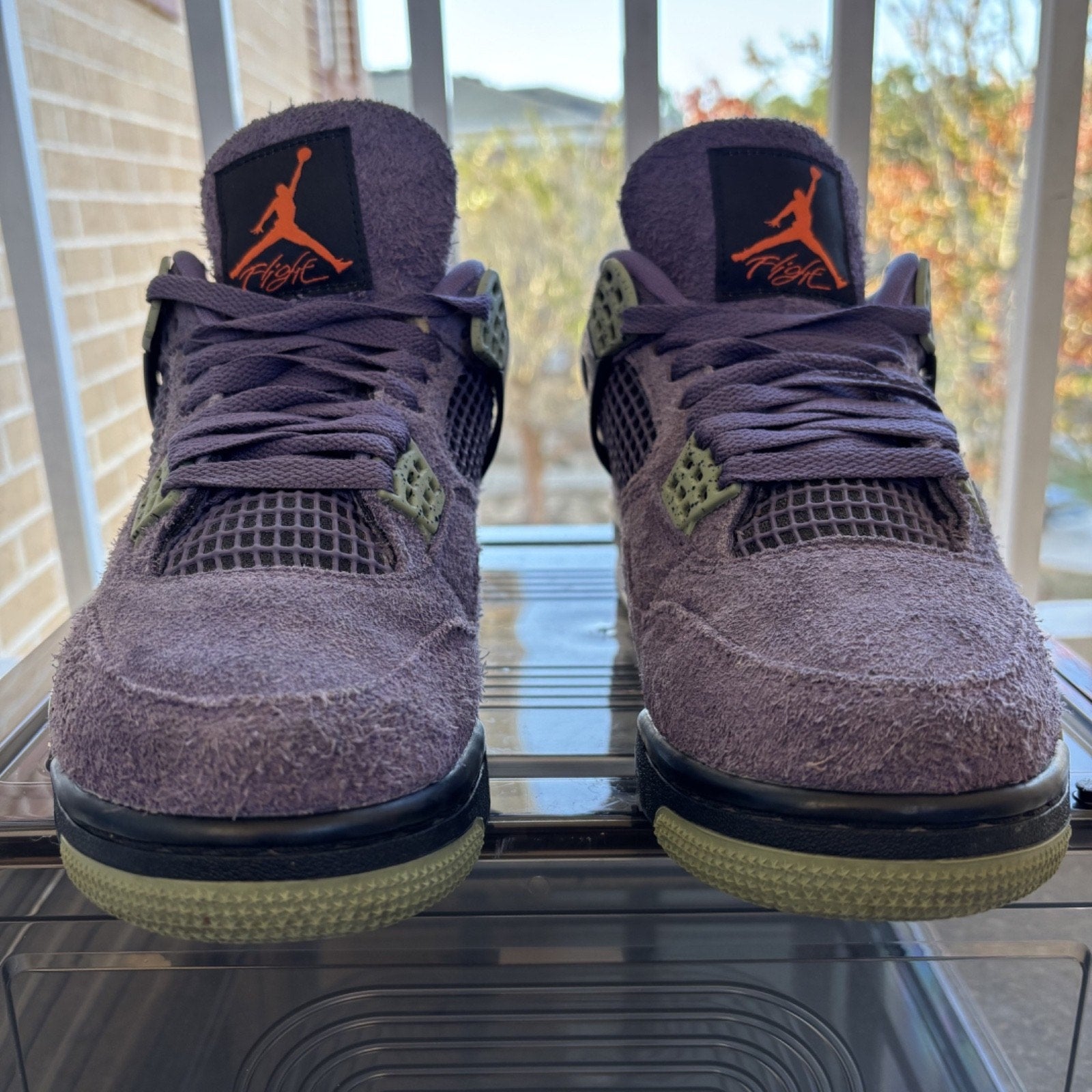 Nike Air Jordan 4 Retro Canyon Purple Shoes Women's 8 Casual Sneakers AQ9129-500