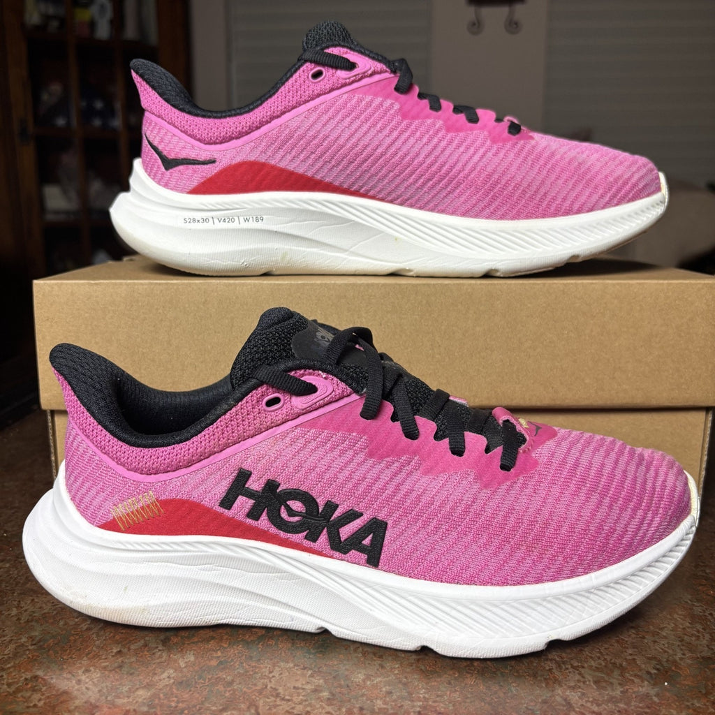 Hoka One One Solimar Shoes Womens Size 8 Pink Road Running Athletic Gym Sneakers