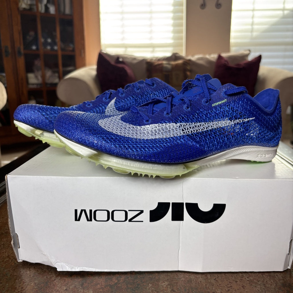 Nike Air Zoom Victory Track Spikes Mens Size 11 Racer Blue White Performance NEW
