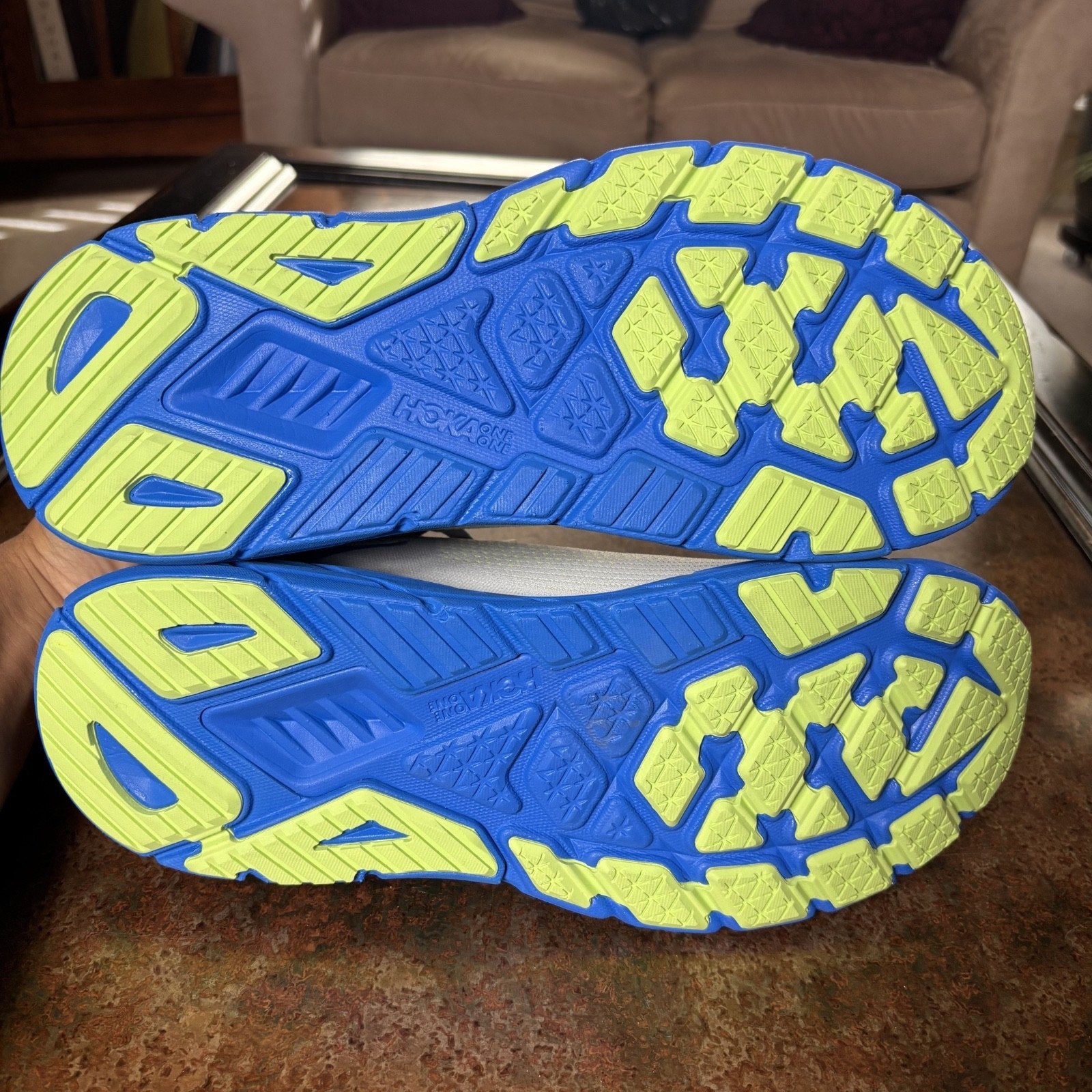 Hoka One One Arahi 7 Shoes Men's Size 12.5 Grey Blue Stability Athletic Running