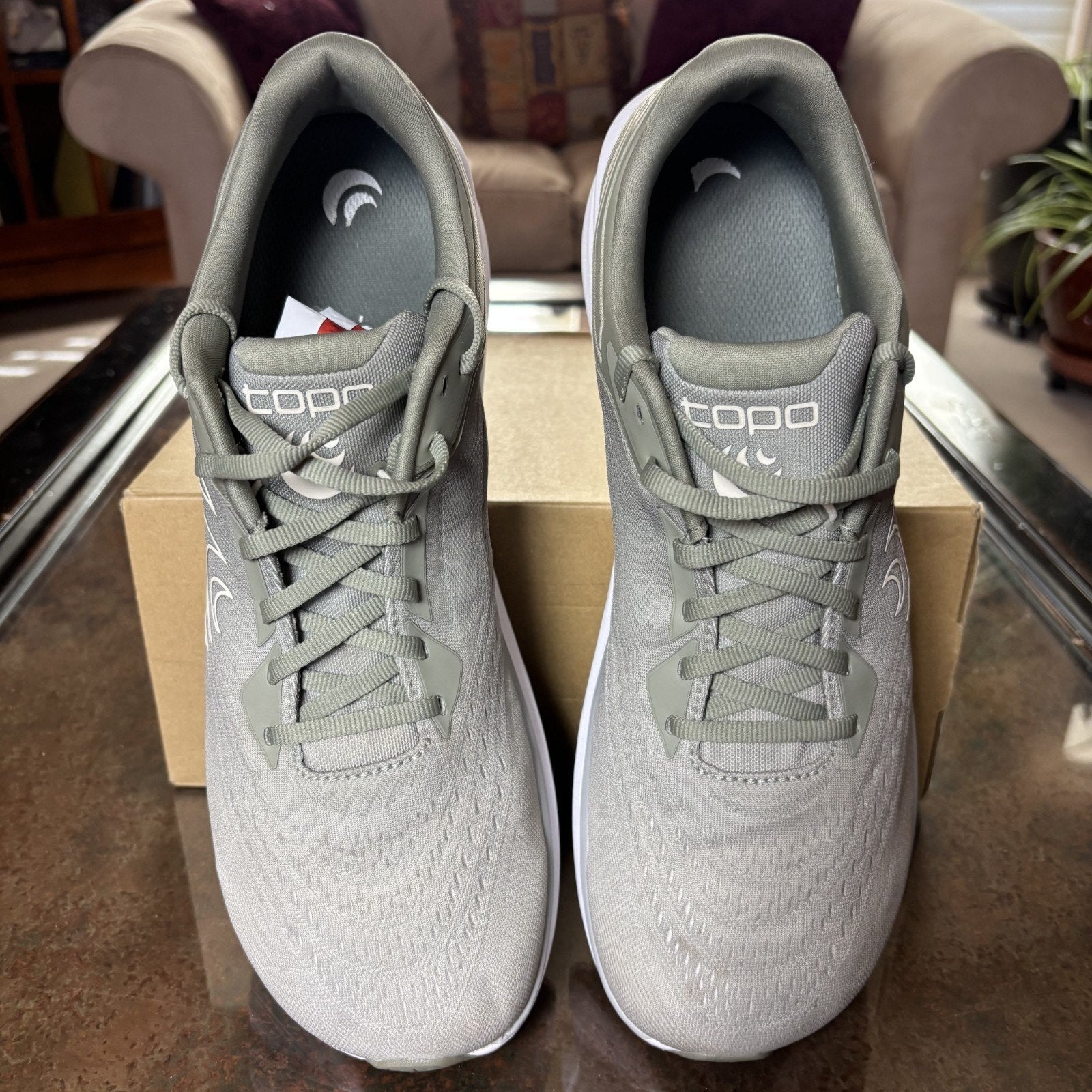 Topo Athletic Phantom 4 Shoes Men's 13 Gray Road Running Athletic Gym Sneakers